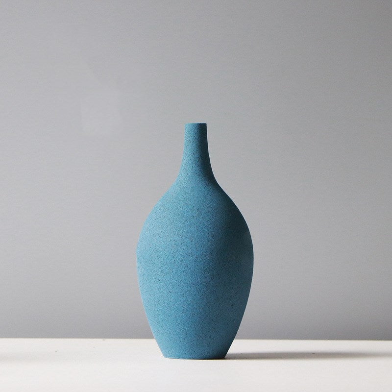 Morandi Ceramic Vase – Nordic Matte Flower Vase