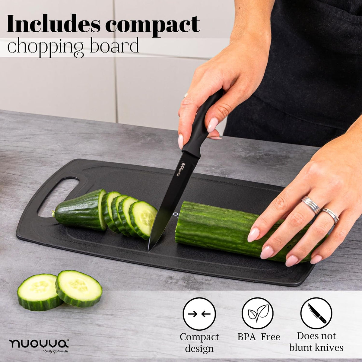 Kitchen Utensil & Knife Set – 17-Piece Set with Chopping Board