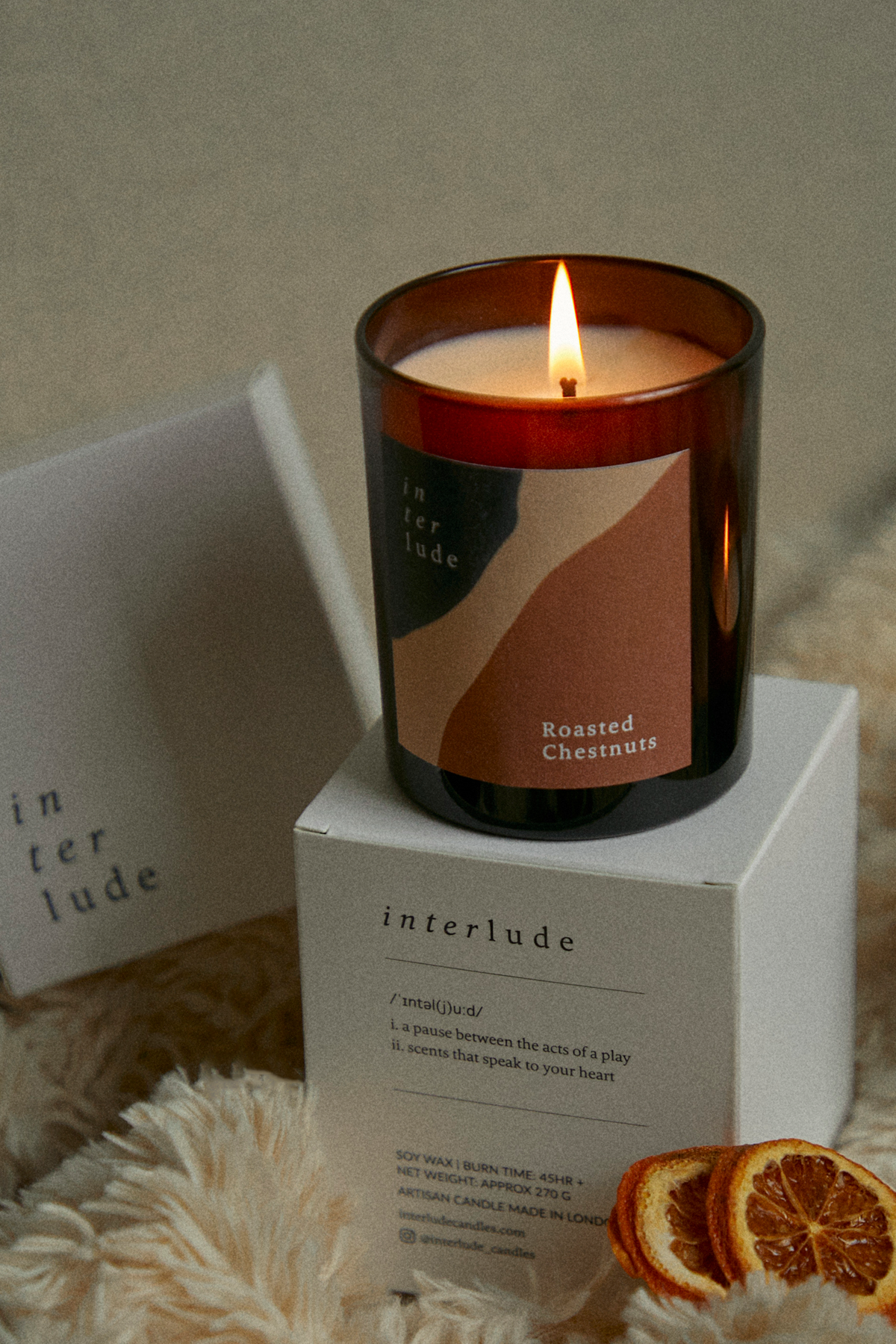 Roasted Chestnut Scented Candle – Warm Spiced Winter Candle