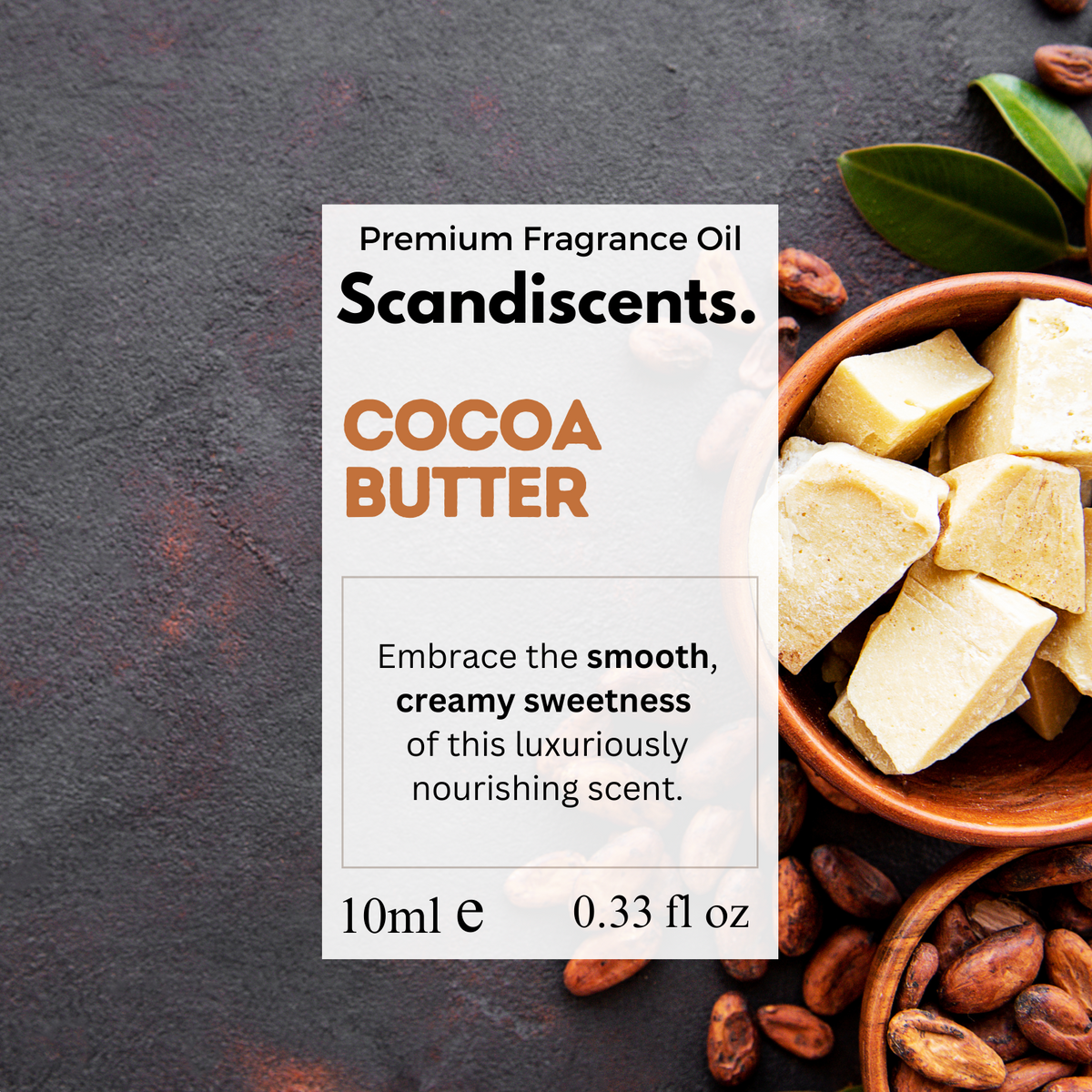 Cocoa Butter Fragrance Oil – Warm Scent for Diffusers