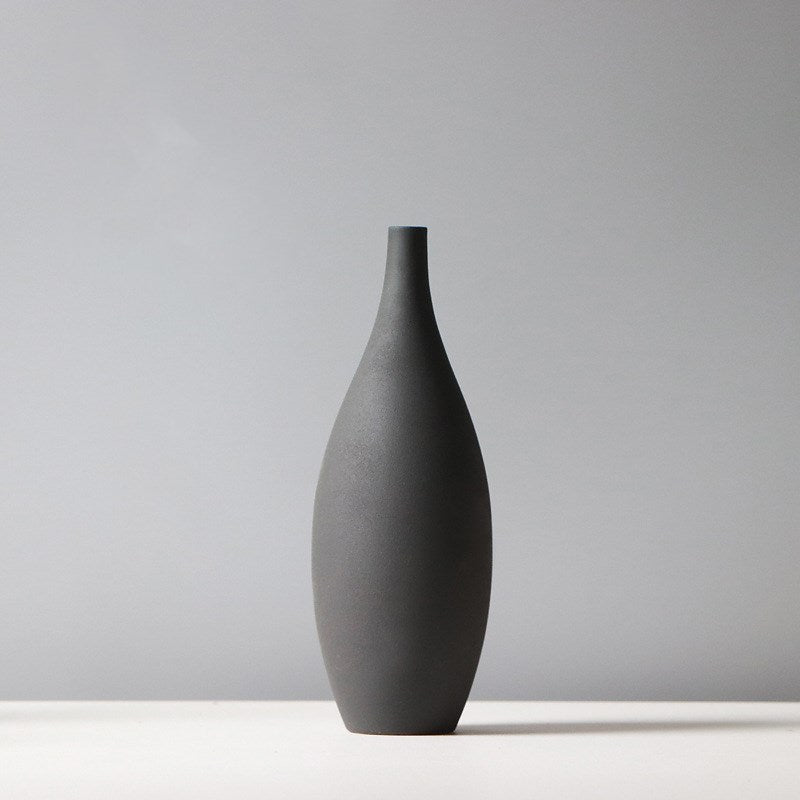 Morandi Ceramic Vase – Nordic Matte Flower Vase