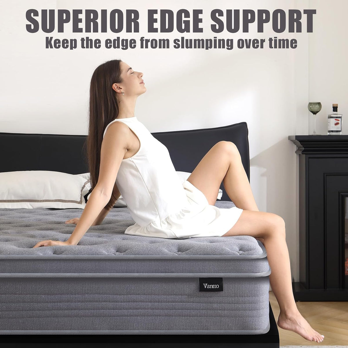 Memory Foam Hybrid Mattress – 10 Inch Breathable Mattress