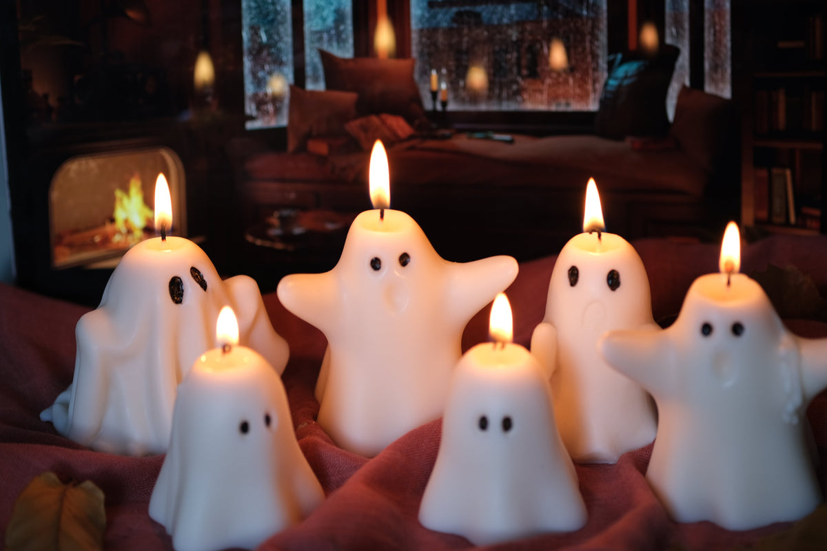 Ghost Candles – Handmade Soy Wax Halloween Candles