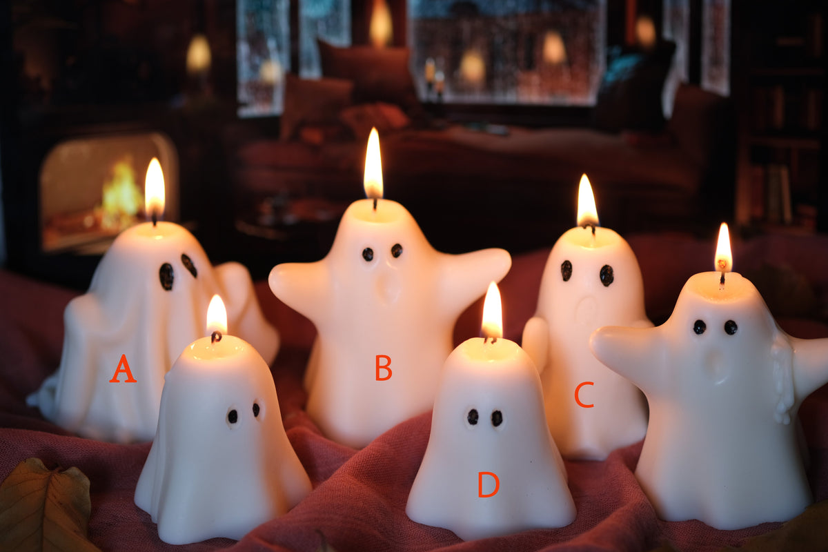 Ghost Candles – Handmade Soy Wax Halloween Candles