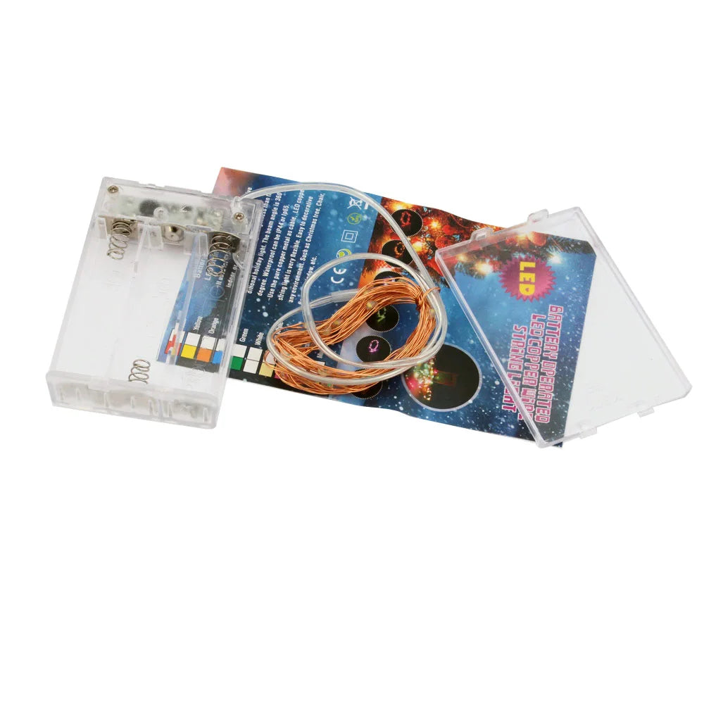 Warm White Fairy Lights – Battery Copper Wire String Lights