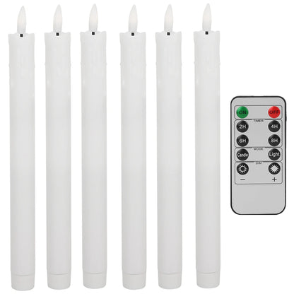 Flameless LED Taper Candles – Flickering Dinner Candles with Remote