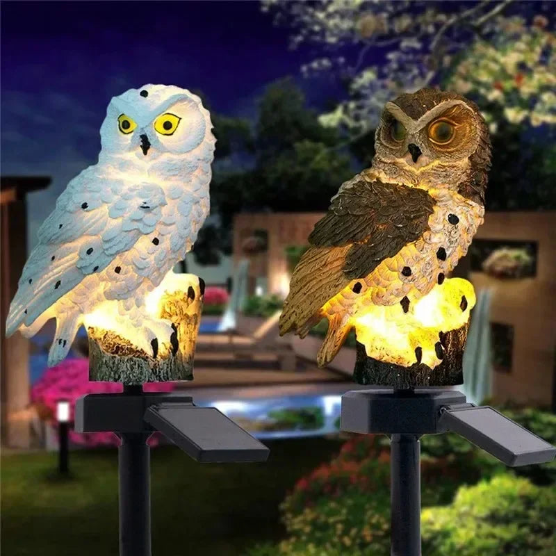 Solar Owl Garden Light – Outdoor LED Pathway Stake Lamp