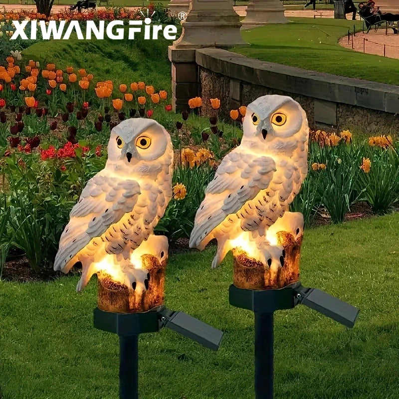 Solar Owl Garden Light – Outdoor LED Pathway Stake Lamp