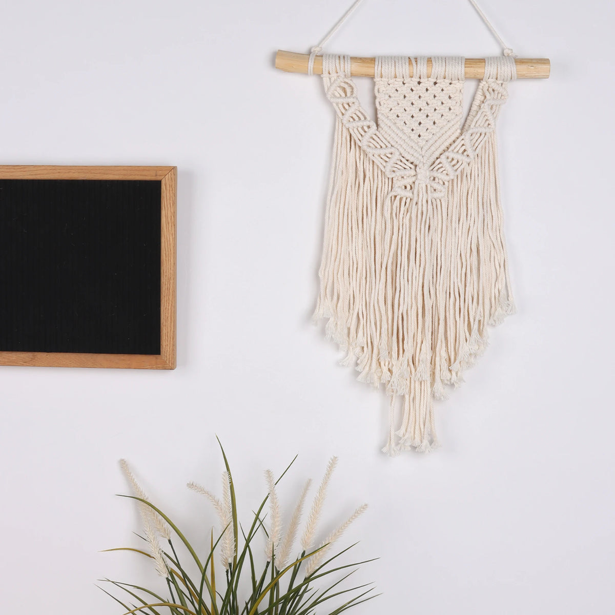 Macramé Wall Hanging – Handwoven Boho Cotton Tapestry