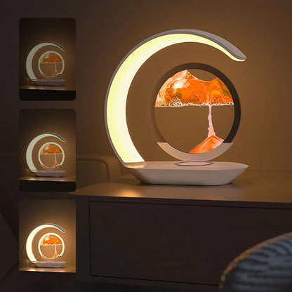Quicksand Table Lamp – Moving Sand Art LED Night Light