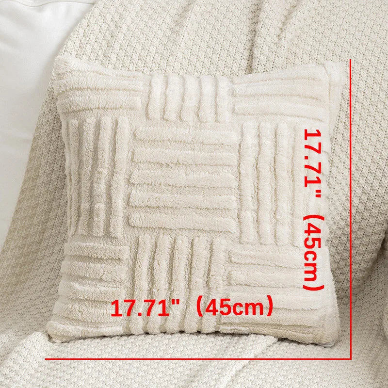 Plush Textured Cushion Cover – Soft Embossed 45 x 45 cm