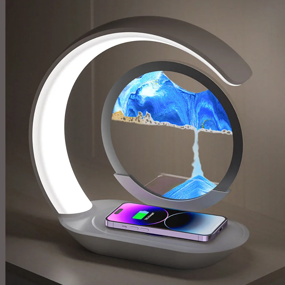 Quicksand Table Lamp – Moving Sand Art LED Night Light