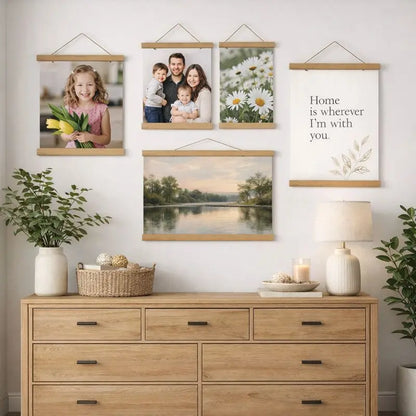Magnetic Wooden Poster Hanger – Solid Wood Print Frame