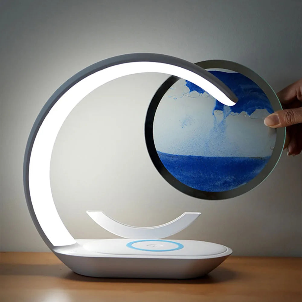 Quicksand Table Lamp – Moving Sand Art LED Night Light