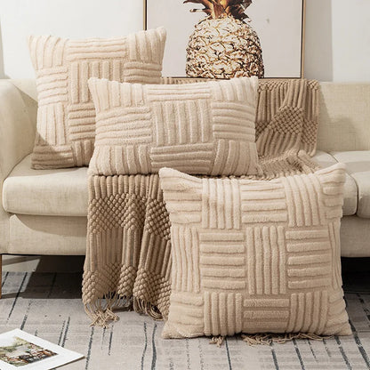 Plush Textured Cushion Cover – Soft Embossed 45 x 45 cm