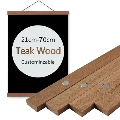 Magnetic Wooden Poster Hanger – Solid Wood Print Frame