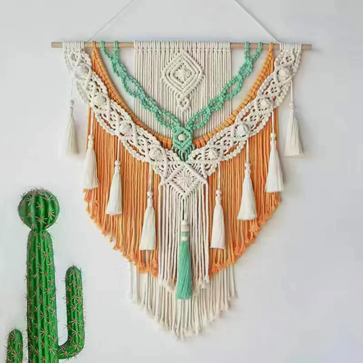 Macramé Wall Hanging – Handwoven Boho Cotton Tapestry