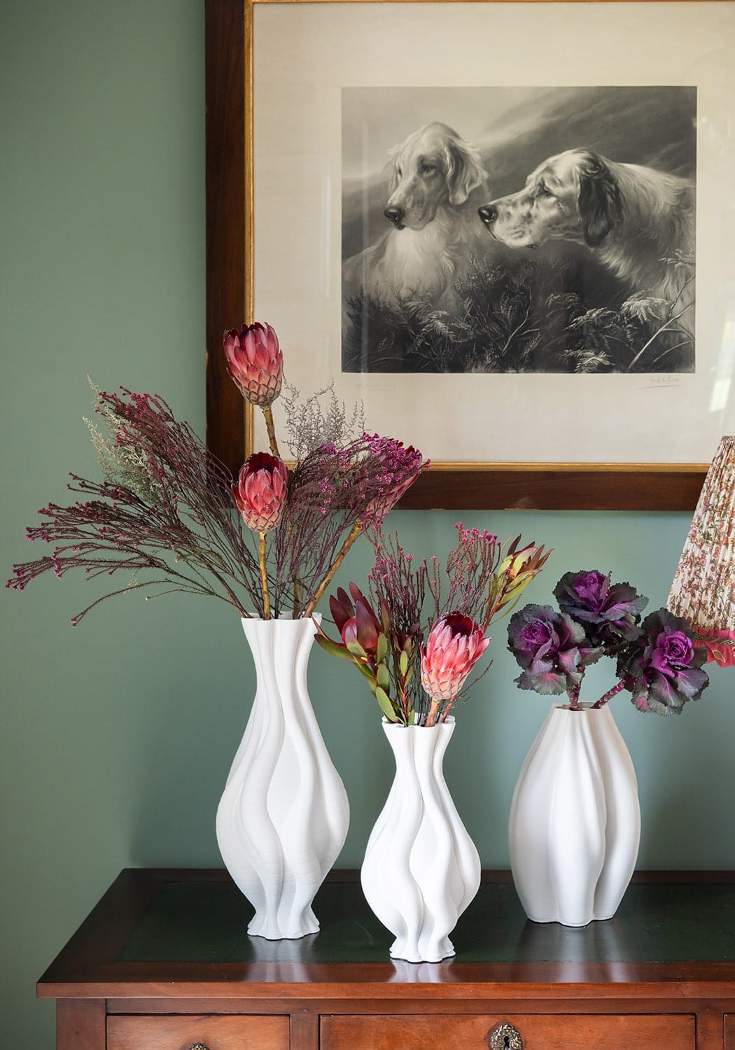 Twisted Ceramic Vase – Tall White Sculptural Vase
