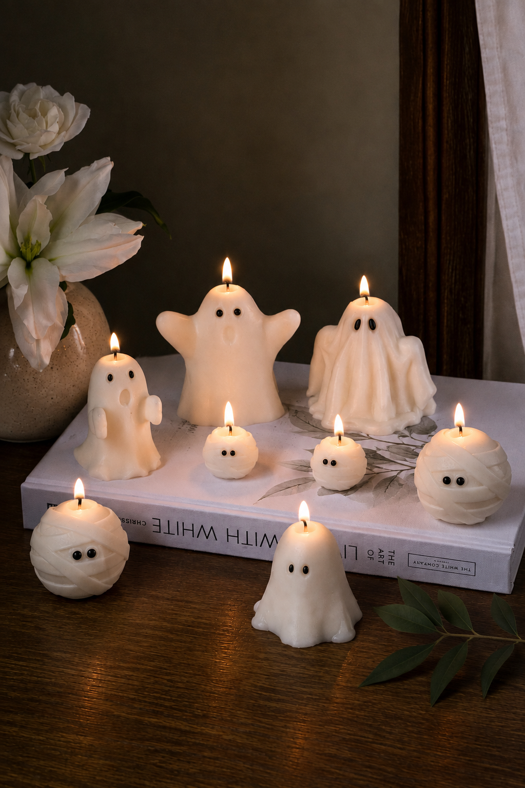 Ghost Candles – Handmade Soy Wax Halloween Candles