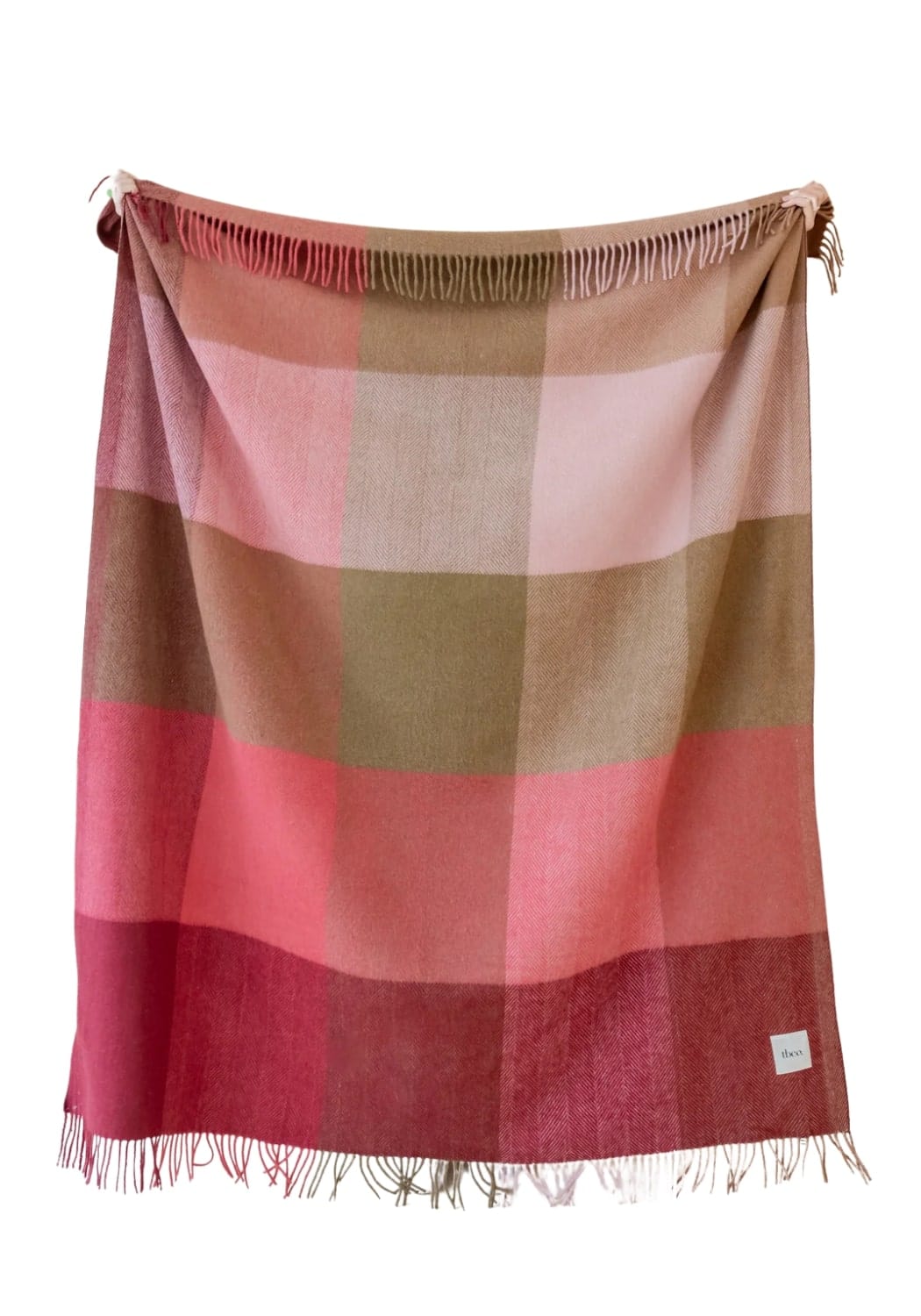 Autumn Plaid Throw Blanket – Soft Check Throw in Warm Tones